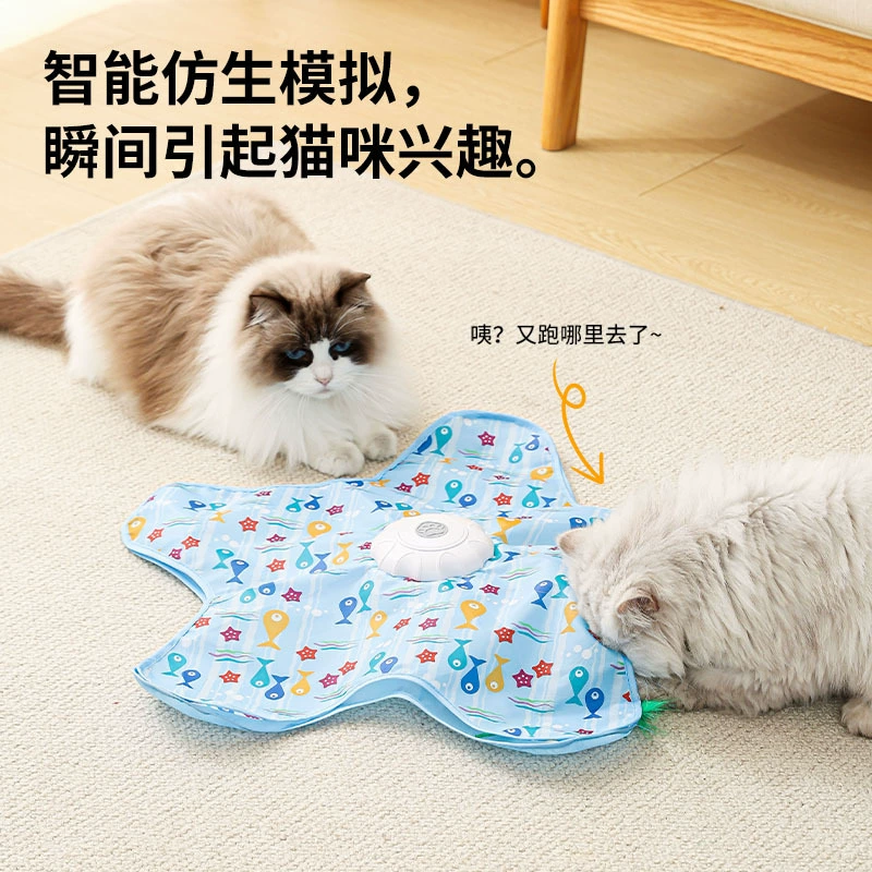 多功能逗猫捕猎游戏罩自动逗猫自嗨互动玩具长续航新款猫玩具